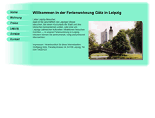Tablet Screenshot of ferienwohnung-leipzig.de